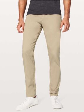 Lululemon Commission Pant Classic Fit 34” Tofino Sand Khaki ABC Men’s 33x30